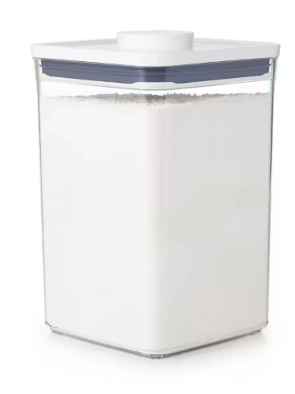 OXO Set of 2 pop containers clear 4.4 qt square airtight food storage